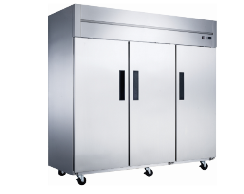 Dukers USA, D83AR, Three Door Refrigerator