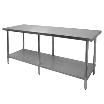 Thunder Group, SLWT43084F, Work Table, 73" - 84", Stainless Steel Top