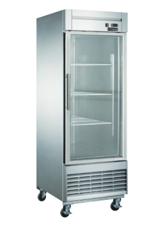 Dukers USA, D28R-GS1, One Glass Door Refrigerator