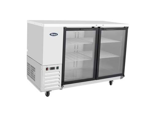 Atosa USA, SBB59GGRAUS1, Shallow Depth Glass Door Back Bar Coolers