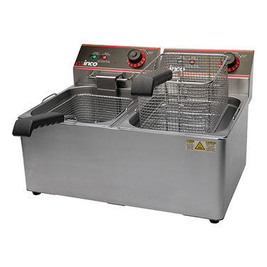 Winco, EFT-32, Fryer, Electric, Countertop, Split Pot