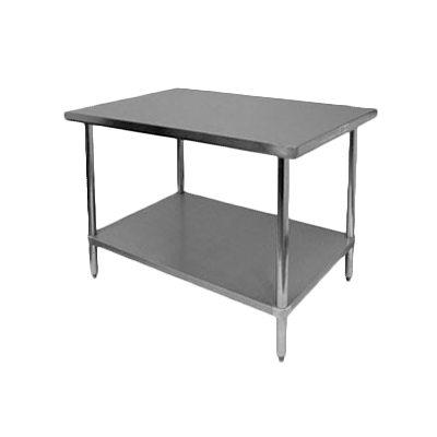 Thunder Group, SLWT42460F, Work Table, 54" - 62", Stainless Steel Top