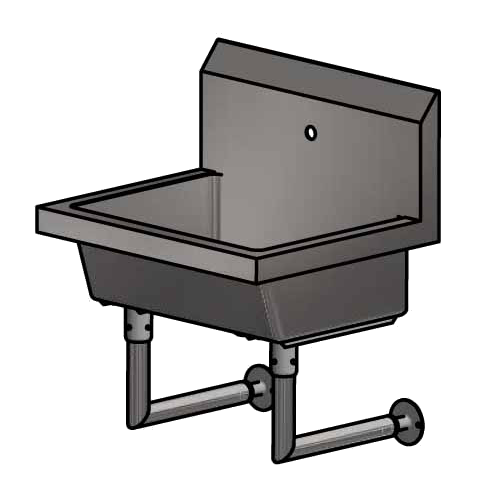 BK Resources, MSHS-24W1, Sink, Hand