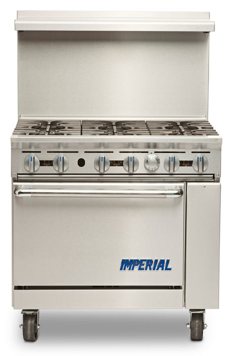 Imperial Range, IR-6_LP, Range, 36" Restaurant, Gas