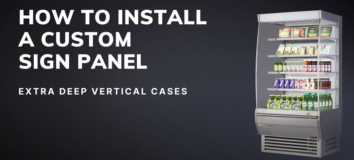How To Install A Custom Sign Panel Turbo Air