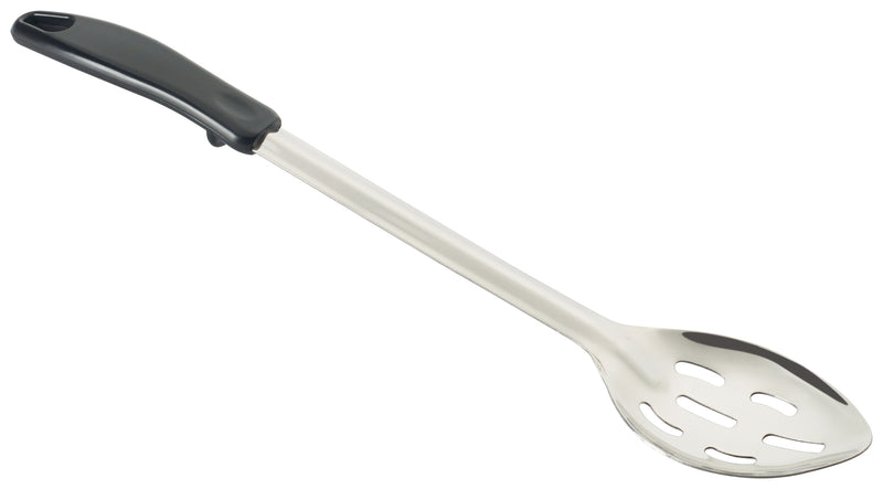 Winco, BHSP-15, Serving Spoon, Slotted, Black, Polypropylene