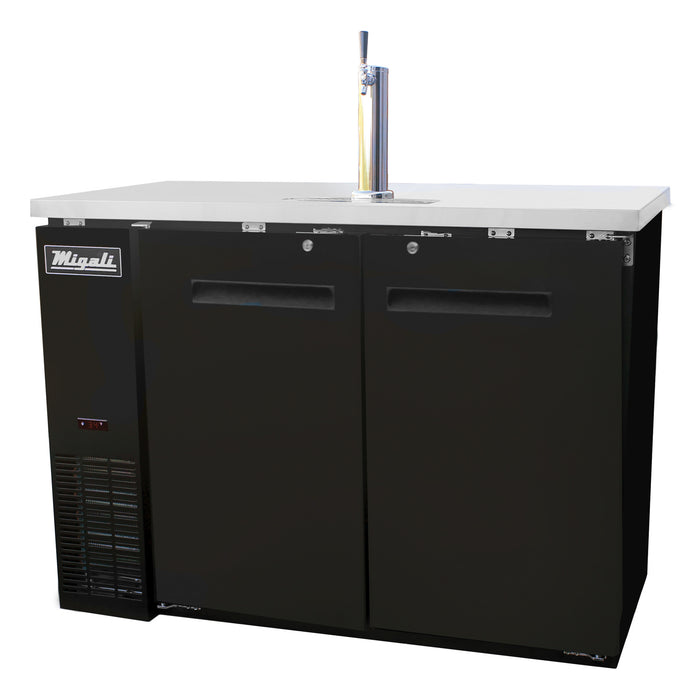 Migali, C-DD48-2-HC, Commercial Direct Draw Beer Dispenser Kegerator