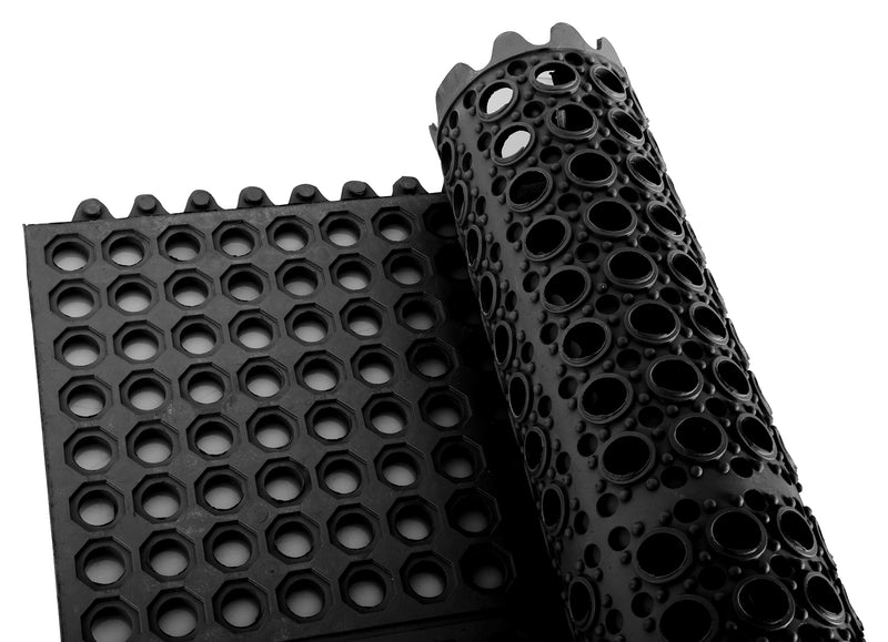 Winco, RBMI-33K, Floor Mat, General Purpose, Black, Rubber