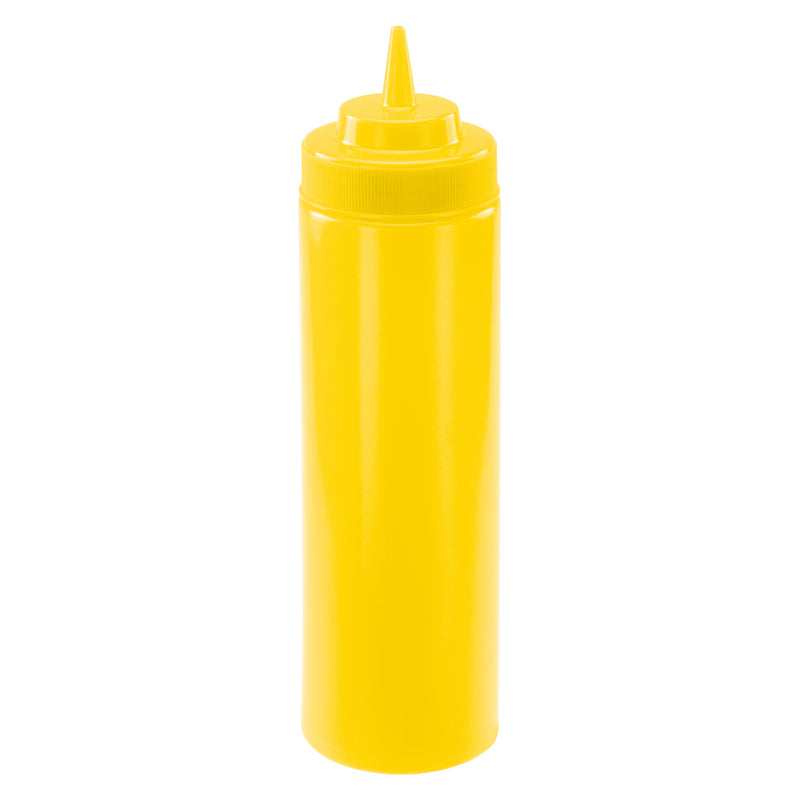 Winco, PSW-24Y, Squeeze Bottle, Wide Mouth, Plastic