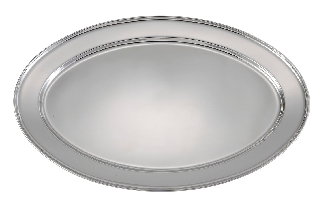 Winco, OPL-20, Platter, Stainless Steel