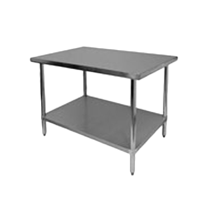 Thunder Group, SLWT42472F, Work Table,  63" - 72", Stainless Steel Top