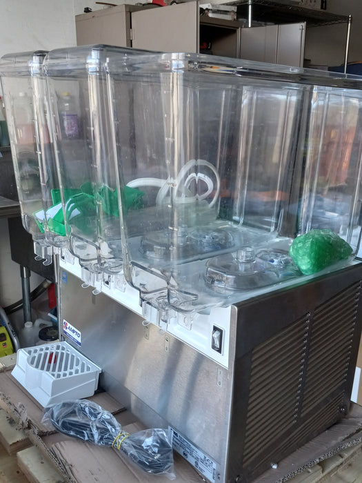 (REFURBISHED) AMPTO D1316 Beverage Dispenser 3 Tanks - 5 Gallons ea.