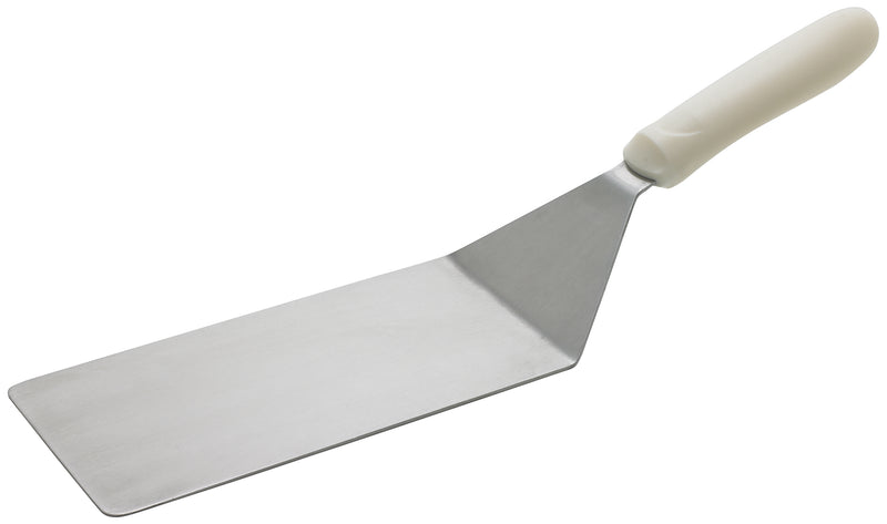 Winco, TWP-42, Turner, Solid, Stainless Steel, Polypropylene, White, 8.12" L