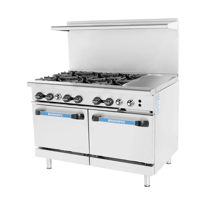 Turbo Air, TARG-6B12G, Range, 48" Restaurant, Gas, 6 Burners