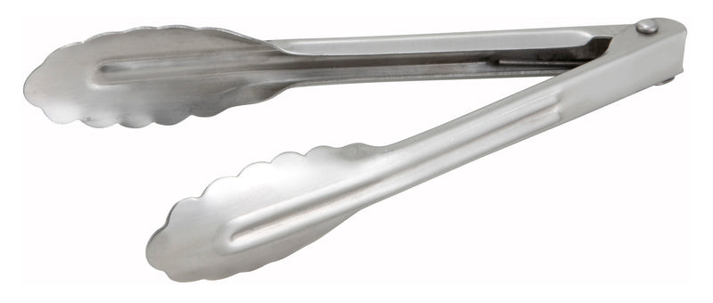 Winco, UT-7, Tongs, Utility, 7" L, Stainless Steel