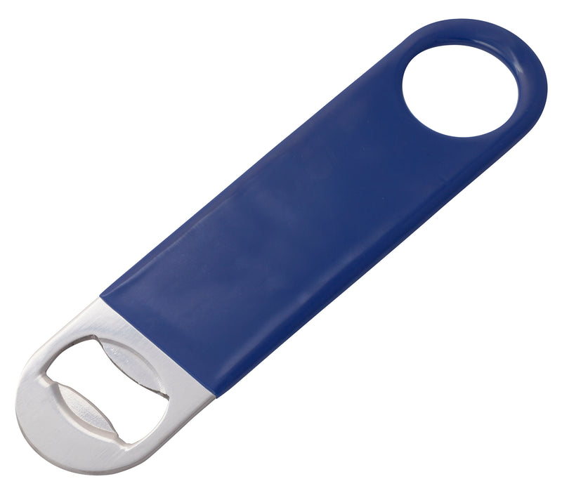 Winco, CO-301PB, Bottle Cap Opener, Handheld, Blue, Stainless Steel