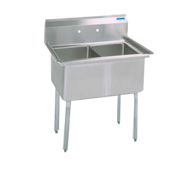 BK Resources, BKS-2-24-14S, Sink, (2) Two Compartment