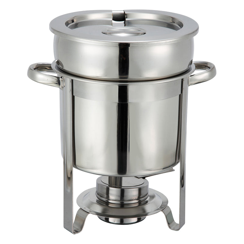 Winco, 207, Soup Chafer Marmite, 7 Quart, Stainless Steel