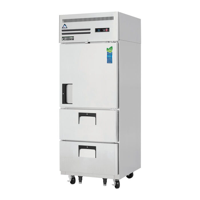 Everest Refrigeration, ESR1D2, Refrigerator, Reach-In