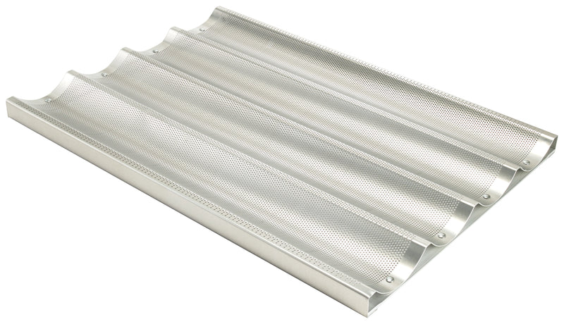 Winco, ABPN-4, Baguette Pan, Aluminum