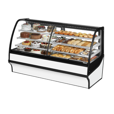 True Manufacturing, TDM-DZ-77-GE/GE-W-W, Display Case, Refrigerated/Non-Refrig