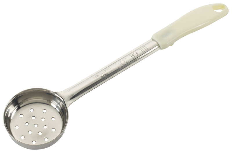 Winco, FPP-3, Spoon, Portion Control, Ivory, Stainless Steel