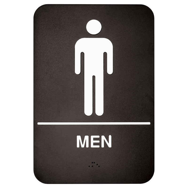 Winco, SGNB-605, Sign, Compliance, 6" L, Black