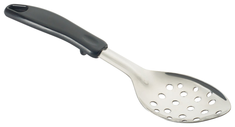 Winco, BHPP-11, Serving Spoon, Perforated, Black, Polypropylene