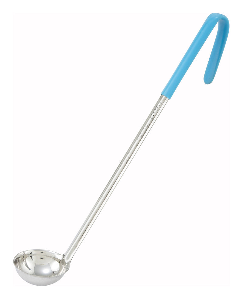 Winco, LDC-05, Ladle, Serving, Teal, Stainless Steel