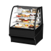 True Manufacturing, TDM-R-36-GE/GE-B-W, Display Case, Refrigerated Bakery, 115V, Glass Doors, Black