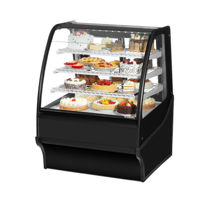 True Manufacturing, TDM-R-36-GE/GE-B-W, Display Case, Refrigerated Bakery