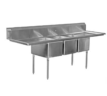 Serv-Ware, 3CWPH20282-30-V, Sink, (3) Three Compartment