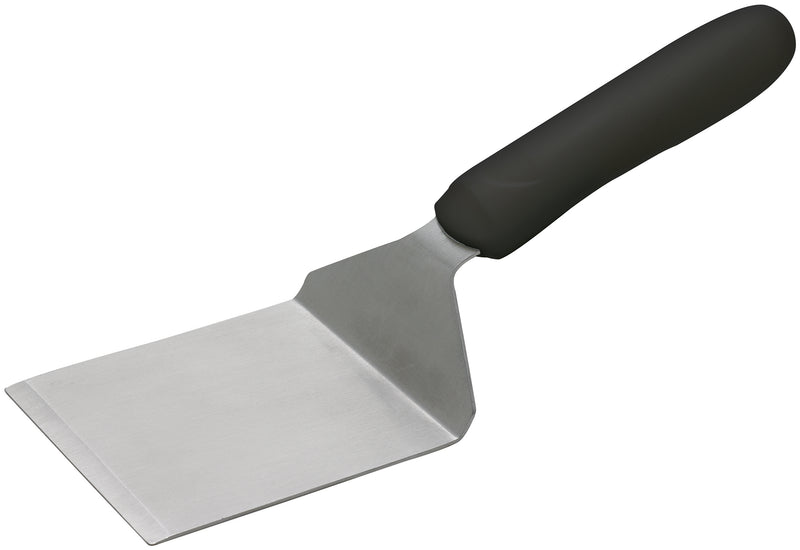 Winco, TKP-41, Turner, Solid, Stainless Steel, Polypropylene, Black