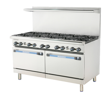 Turbo Air, TAR-10, Range, 60" Restaurant, Gas, 10 Burners