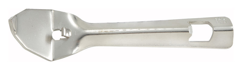 Winco, CO-302, Bottle Opener Can Punch, Stainless Steel, 7.5" L
