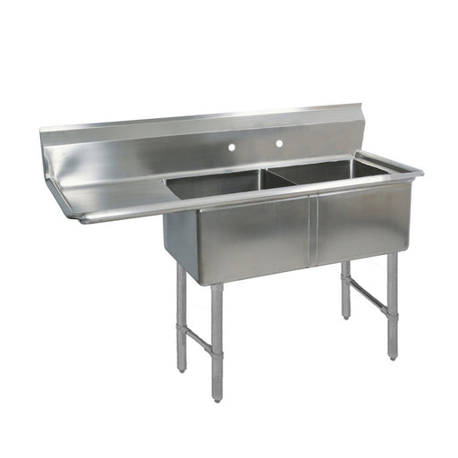 BK Resources, BKS-2-24-14-24LS, Sink, (2) Two Compartment