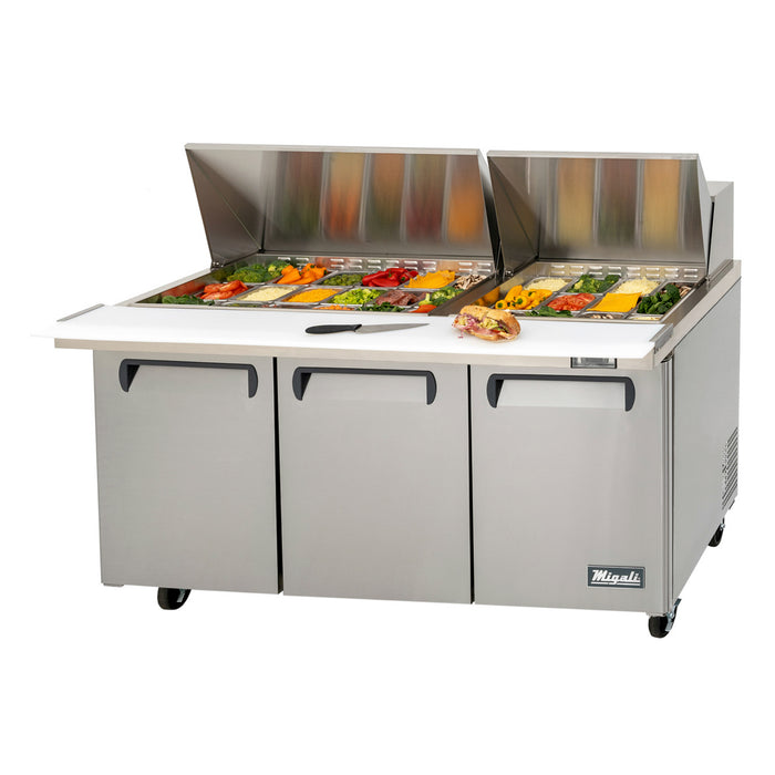 Migali, C-SP72-30BT-HC, Commercial Sandwich Prep Food Prep Table