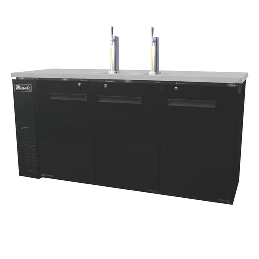 Migali, C-DD72-3-HC, Commercial Direct Draw Beer Dispenser Kegerator