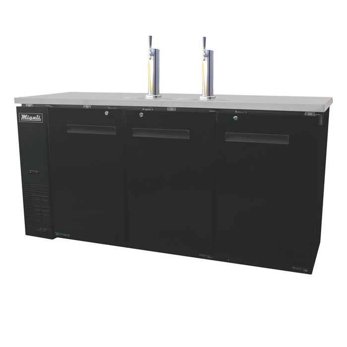 Migali, C-DD72-3-HC, Commercial Direct Draw Beer Dispenser Kegerator