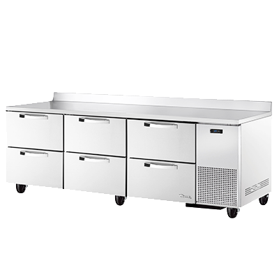 True Manufacturing, TWT-93D-6-HC~SPEC3, Refrigerated Counter, Work Top