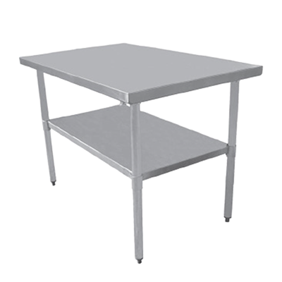 Serv-Ware, T3024CWP-4, Work Table,  24" - 27", Stainless Steel Top