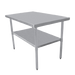 Serv-Ware, T3048CWP-4-V, Work Table,  40" - 48", Stainless Steel Top