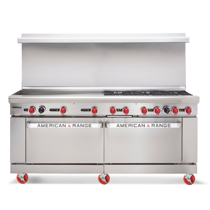 American Range, AR-8B-24RG, Range, 72" Restaurant, Gas