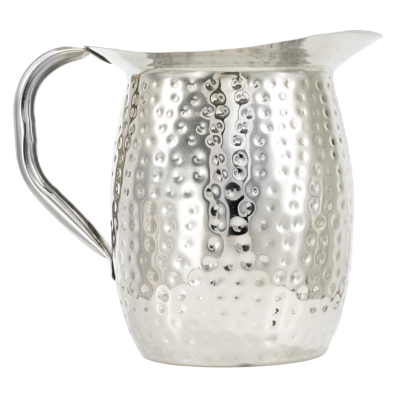 Winco, WPB-3CH, Pitchers-Stainless Steel, 3 Quart, Hammered