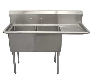 Serv-Ware, D2CWP1620R-18, Sink, (2) Two Compartment