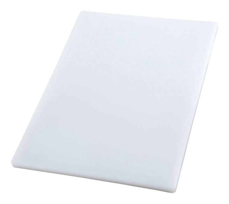 Winco, CBH-1218, Cutting Board, Plastic, White, 12" L, 3/4"