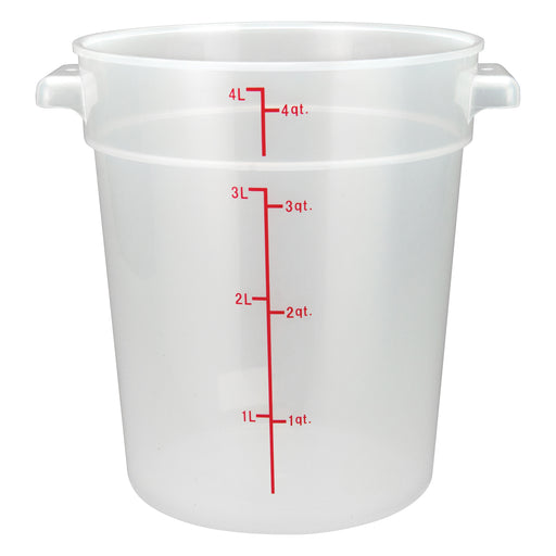 Winco, PTRC-4, Round Food Storage Containers