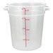 Winco, PTRC-4, Round Food Storage Containers