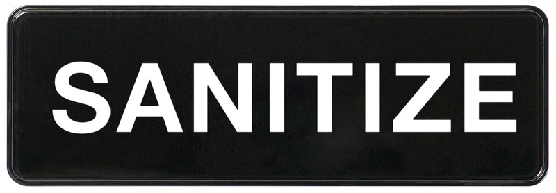 Winco, SGN-329, Sign, Compliance, 9" L, Black
