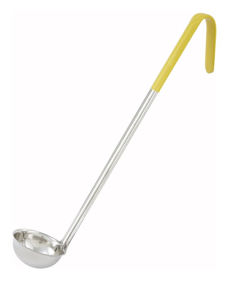 Winco, LDC-1, Ladle, Serving, Yellow, Stainless Steel